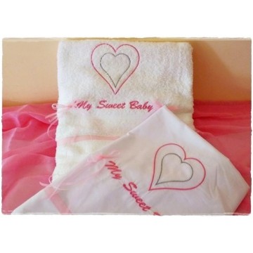 Neonato Βαπτιστικά Φόρεμα Ροζ Πέταλα ΡΟΥΧΑ